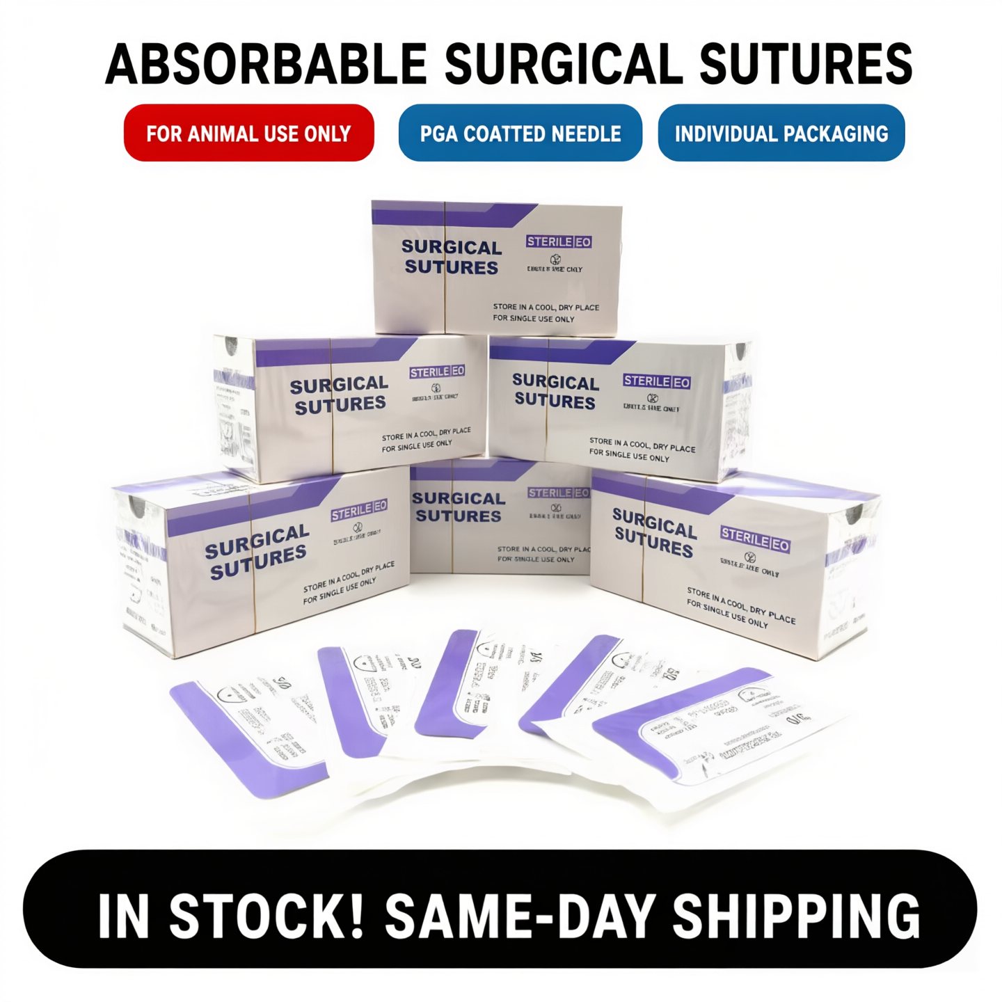 PGA (Polyglycolic Acid) Absorbable Sutures